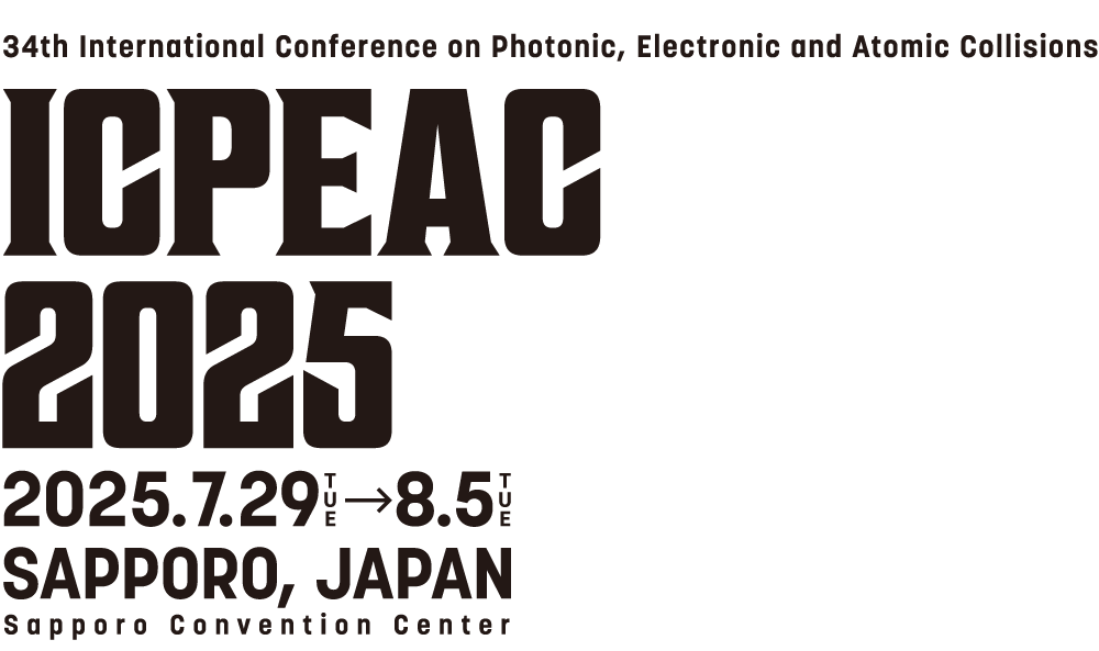 ICPEAC 2025 2025.7.29 TUE - 8.5 TUE SAPPORO,JAPAN